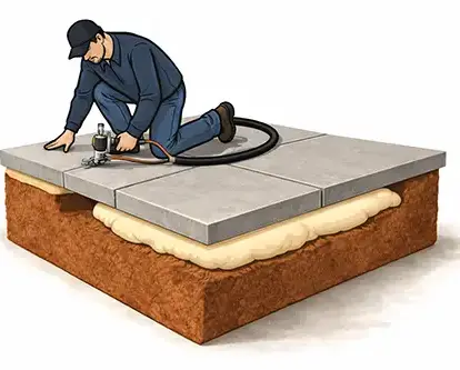 Concrete raising process